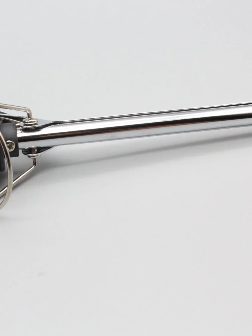 Plugged In HeatMaster Chrome Curling Iron 3/8 Inch Triple Plated Barrel Open Box